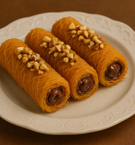Nutella Kunafa Rolls