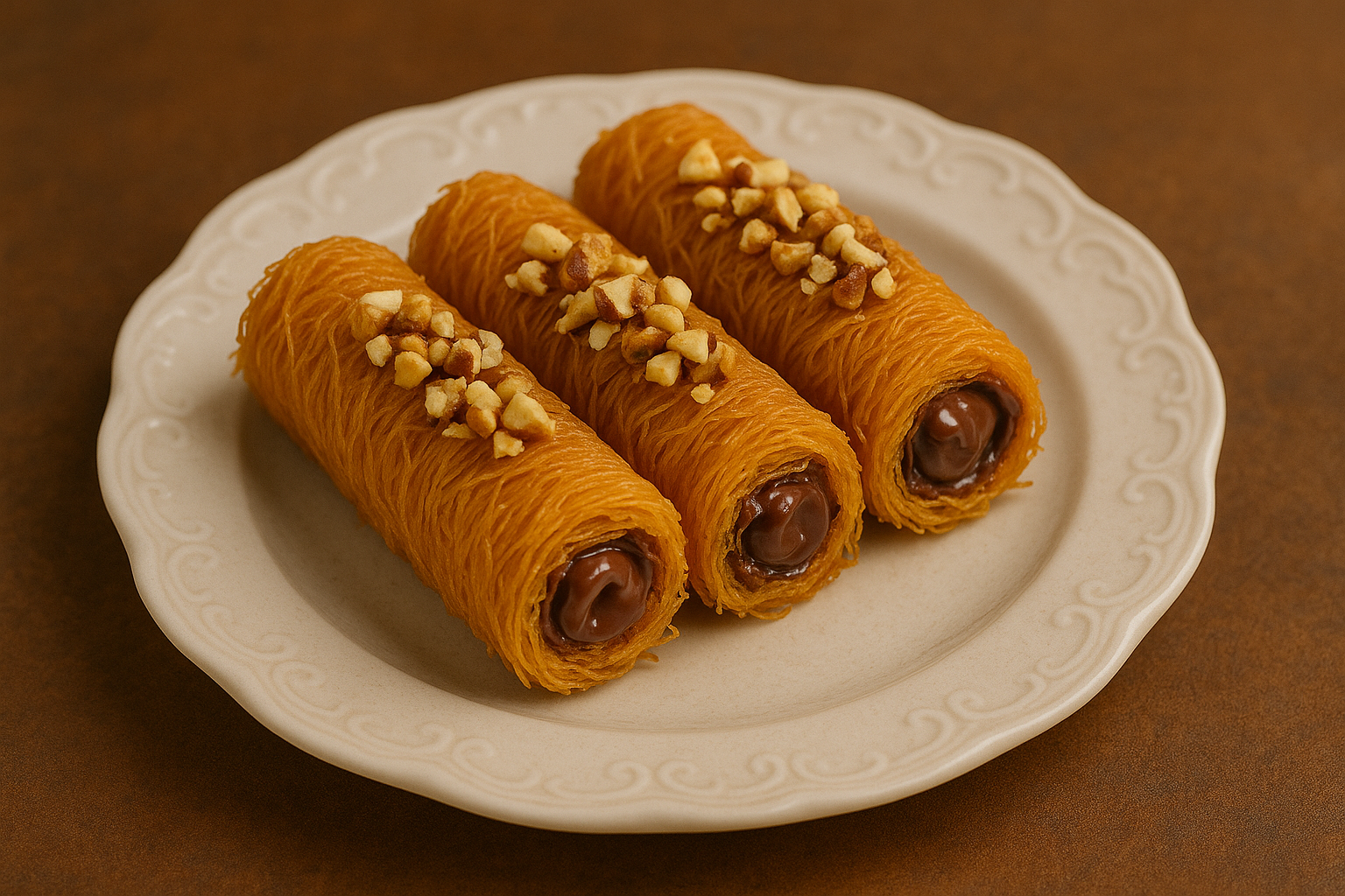 Nutella Kunafa Rolls